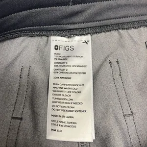FIGS Heather Grey High Waisted Jogger Medical Scrub Pull-On Cargo Pant PO3743-XS thumbnail 15
