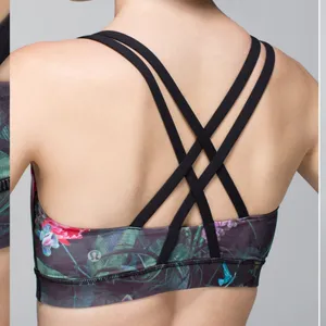 Lululemon Energy Bra Curious Jungle Multi Black size 10 thumbnail 2