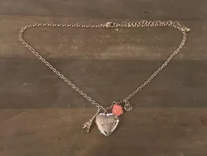 Set of two BFF heart locket charm necklaces thumbnail 2