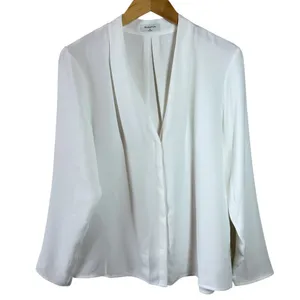 Babaton White Long Sleeve Blouse AS-IS (Flaw) Career Office Size XL thumbnail 2