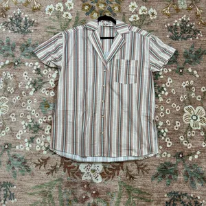 ❤️Free people Poolside Printed Boyfriend Shirt thumbnail 2