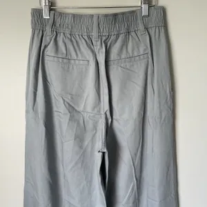Madewell The Neale Straight-Leg Pant in Drapeweave Overcast Blue Women's Size 6 thumbnail 4