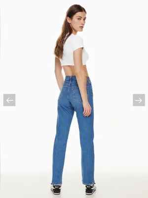 Levi’s NWT Wedgie Straight Leg High-Rise Jeans in Blue Size 32 thumbnail 4