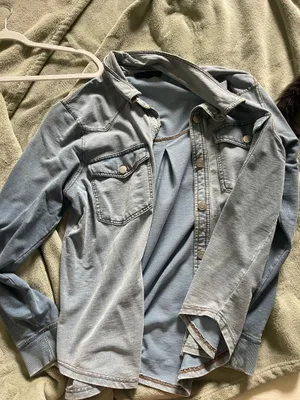 Soft denim jacket Blue Size L thumbnail 1