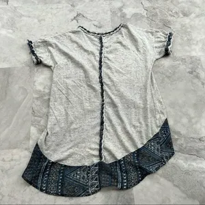 Sloane Rouge Oversized Tee Size Medium M Chiffon Bandana Trim‎ thumbnail 2