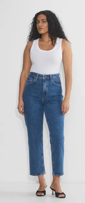 Aritzia Denim Forum Rowan Curve-Fit Super Hi Straight Ankle Jean size 30 121792 thumbnail 1