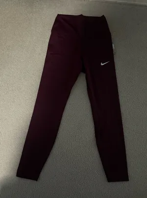Maroon Nike Leggings Dri-Fit thumbnail 1