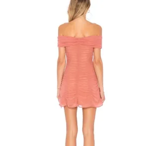 Majorelle Revolve Mesh Off The Shoulder Mini Dress thumbnail 3