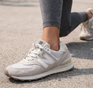 New Balance Women's Athletic Sneakers in Light Beige and Cream thumbnail 1