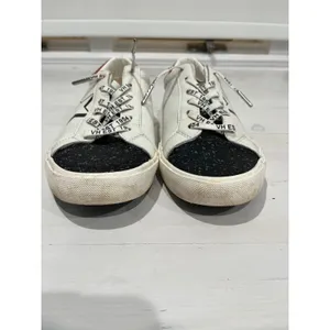 Vintage Havana White Star Glitter Sneakers Red Accent Lace Up Shoes‎ thumbnail 7