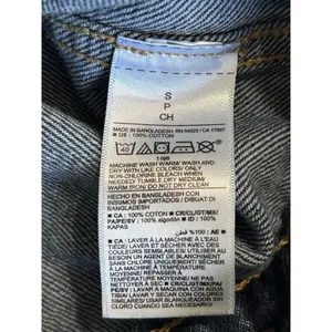 Old Navy Dark Wash Denim Jacket Size Small Pockets‎ Button Up Collar Cotton thumbnail 7