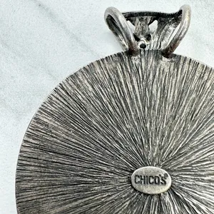 Chico's Vintage Illustrated Round Pendant ✨ thumbnail 10