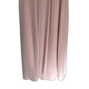 Bill Levkoff Bridesmaid's Dress Strapless Sweetheart Chiffon Gown Pink Size 12‎ thumbnail 4