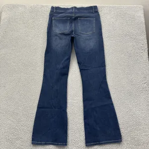 Betabrand Mid Rise Bootcut Jeans Pull On Stretch Retro Festival Women Large x 33 thumbnail 3