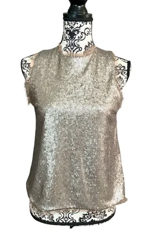 SUGARLIPS Sequin Sleeveless Top thumbnail 1