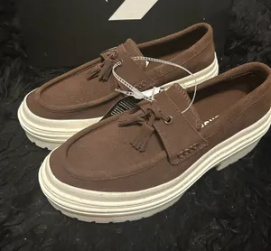 CONVERSE Chuck Taylor brown suede platform loafer slip on shoes women’s 8.5 new thumbnail 1