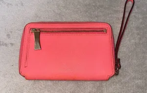 Kate Spade New York Wristlet Pink Wrap Around Zipper Wrist Strap Wallet thumbnail 2
