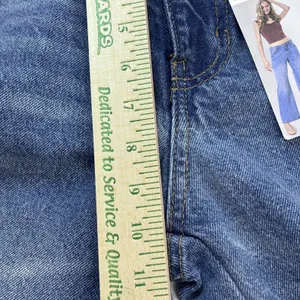 Witty Fox Jeans Women 5/27 Blue Cotton Denim Wide-Leg Travel Faded Stretch thumbnail 10