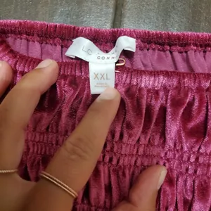 Lauren Conrad velvet burgundy dress new size XXL fits like reg XL imo lo… thumbnail 3