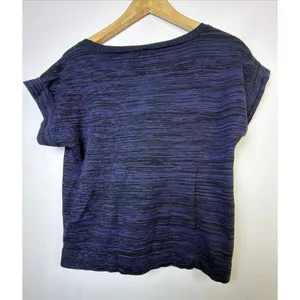 Ann Taylor LOFT Knit sweater Top Women's Medium Crew Neck Blue casual thumbnail 5