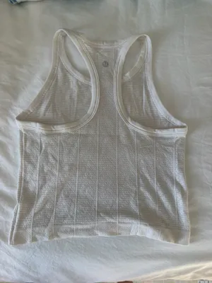 Lululemon white pointelle tank top thumbnail 2