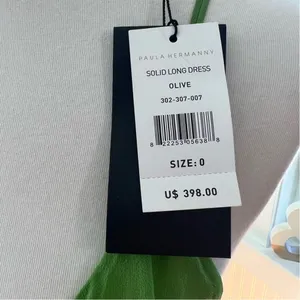 Paula Hermanny Green Wrap Maxi Dress Ring Detail NWT Size 0 thumbnail 3