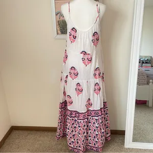 Roller Rabbit Dakota Sanu Floral Maxi Dress Size Medium thumbnail 5