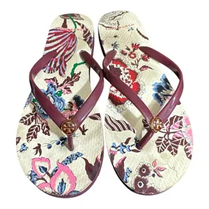 Tory Burch Thin Platform Printed Sandals in New Claret thumbnail 3