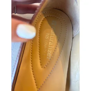 Brown Mary Jane Flats Comfort Laser Cut Shoes Naturalizer N5 Buckle 9W Wide thumbnail 2