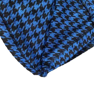 Long Houndstooth Pattern Pencil Skirt Blue Size 10 thumbnail 4