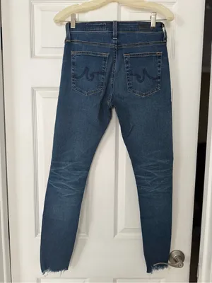AG Dark Blue Wash “The Farrah Skinny Ankle” thumbnail 2
