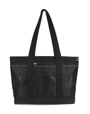 Nautica Captains Quarters Tote Overnight Gym Bag Medum Black NWT thumbnail 1