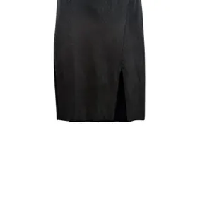 Commando Faux Leather Side‎ Slit Midi Skirt Black Pull On Size Medium thumbnail 5