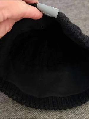 The North Face Kids Black Cable Knit Beanie thumbnail 4