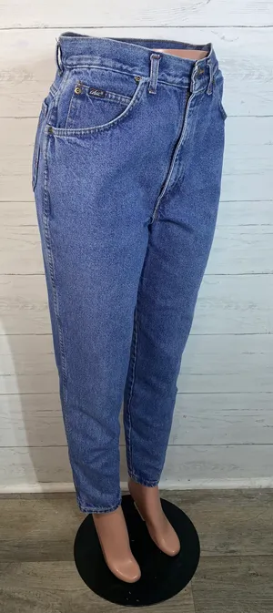 Chic Jeans Vintage High Waisted Mom Jeans Women's Size 14 juniors 100% Cotton READ thumbnail 8
