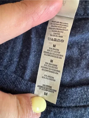 Savannah Bananas Short Sleeve Crop Tee heathered navy blue size medium thumbnail 3