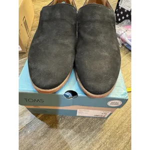 Franco Sarto "Jeena"‎ Loafer Women's Genuine Suede Leather Shoes (Black) Tom's thumbnail 5