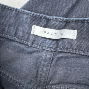 Pacsun Black Distressed Baggy Jeans Womens 25 Button Fly Casual Wide Leg Denim thumbnail 10