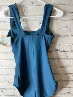 NWT shade and shore Teal One-Piece Swimsuit - Solid Wide-Strap Design small 4-6 thumbnail 5