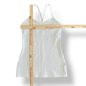 Lululemon Athletica Women’s White Y‎ Strap Tank Size 6 Athletic, Gym, Workout thumbnail 3