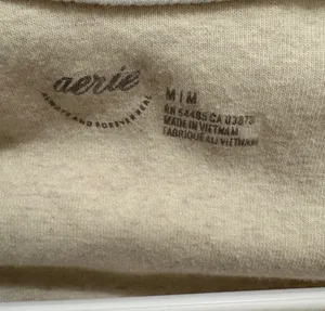 Aerie Cream Long Sleeve Ribbed Henley Bodysuit thumbnail 6