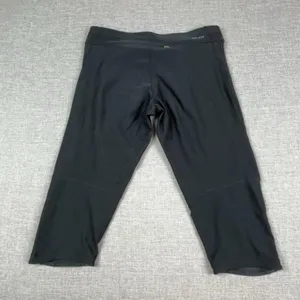Nike Dri-FIT Leggings Womens M Black Capri Reflective Running Gym Pants Athletic thumbnail 9
