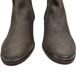 Diba Womens Taupe Sequoia Suede Leather Block Stack Heel Booties‎ 8.5 thumbnail 3