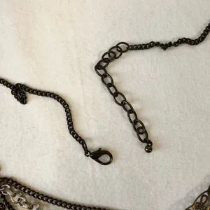 Vintage Women's Necklace Multi Strand Brass Gold Tone Western Retro Boho Layered thumbnail 5