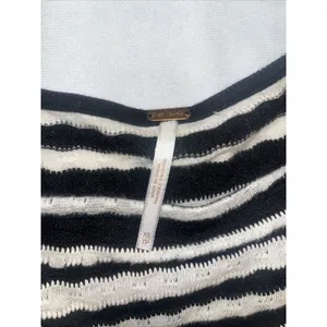 XS Free People Knit Striped Peplum Tank Top D1 thumbnail 7