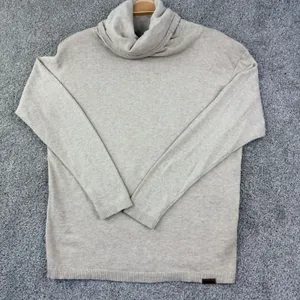 Ariat Lexi Sweater Women Medium Oatmeal Heather Equestrian Cowl Neck Bit Detail thumbnail 2