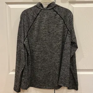 OLD NAVY ACTIVE Quarter Zip Black Gray White Womens Size XL‎ thumbnail 2