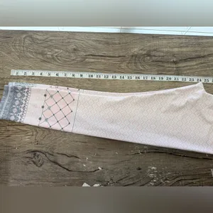 Sarah's Day X White Fox Activewear Athletic Leggings‎ Size S Pink Multi-color thumbnail 6