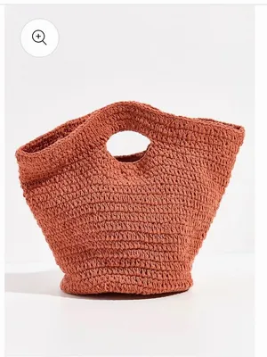 New free people CALI CROCHET CLUTCH BAG $88 spring boho casual woven summer thumbnail 4