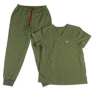 figs mens tansen jogger Large Short Pants scrubs set Dark Olive chisec top Large thumbnail 1